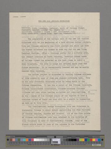 The New Los Angeles Chinatown