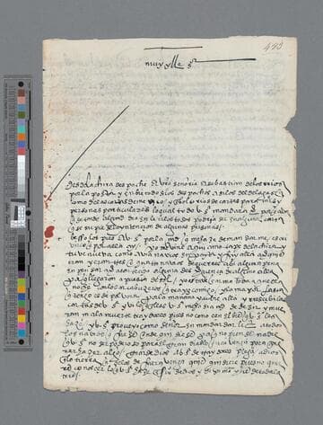 Bartolomé de Villalobos letter to Gonzalo Pizarro