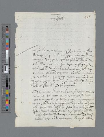 Francisco Ramos letter to Gonzalo Pizarro