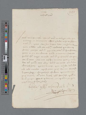Pedro de Puelles letter to Gonzalo Pizarro