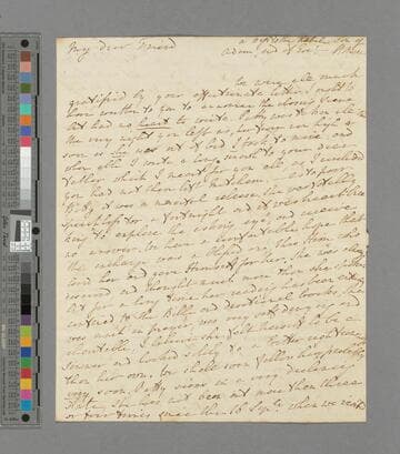 Hannah More. Letter to Rev. Charles Hoare