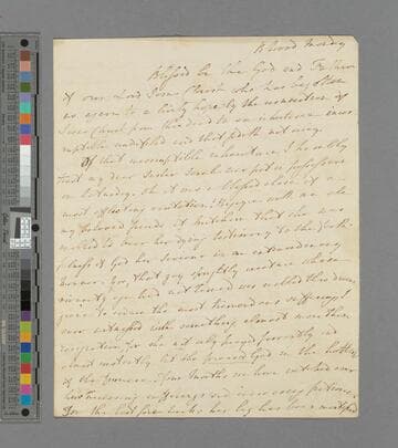 Hannah More. Letter to Rev. Charles Hoare