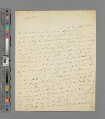 Hannah More. Letter to Cadell & Davies