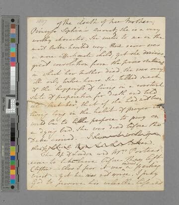 Hannah More. Letter to Mrs. Holroyd