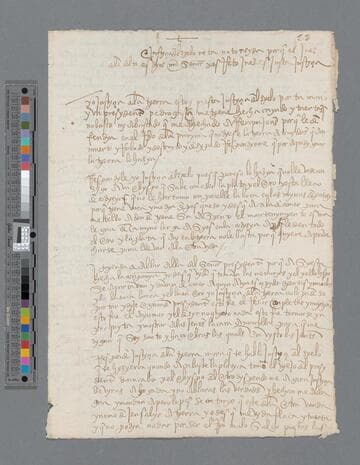 Alonso do Medina document: Declaration regarding Pedro de la Gasca, Bishop