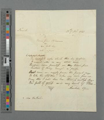 Opie, Amelia (Alderson). To Thomas John Alderson on his birthday : poem