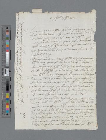 Pedro de la Gasca, Bishop, draft letter to Fernando de Valdés, Archibishop of Seville