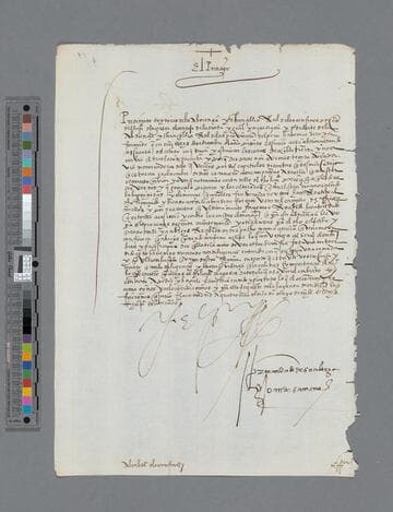 Felipe II, King of Spain, letter to Audiencia Real de Confines