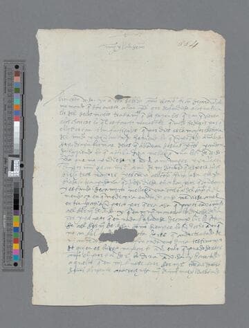 Martín de Guzman letter to Gonzalo Pizarro