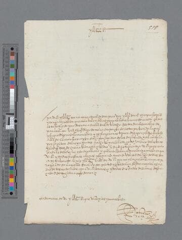 Andrés Núñez Daza letter to Gonzalo Pizarro