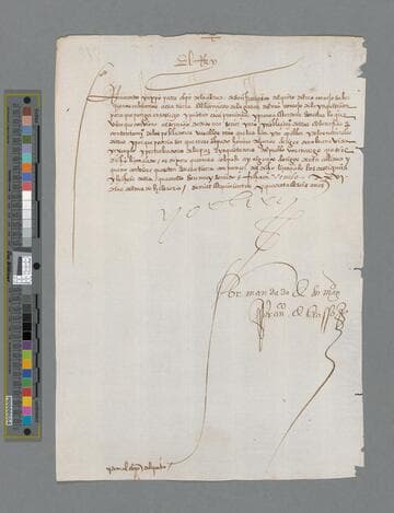 Carlos V, Emperor of Germany and King of Spain, letter to García Díaz Arias, Bishop of Quito