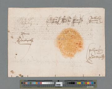 Carlos V, Emperor of Germany and King of Spain, document to Pedro de la Gasca, Bishop: Royal Decree