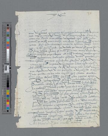 Pascual de Andagoya letter to "Muy Reverendo Señor"