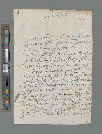 Hernando Bachicao letter to Bartolomé de Villalobos