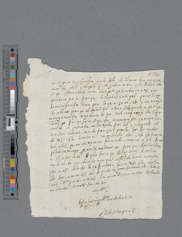 Juan de Silveyra letter to Gonzalo Pizarro