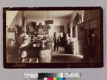 Raymond storeroom, California products -- even the "kid."