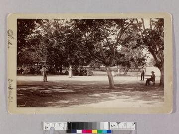 Tennis game, mixed doubles near Pasadena