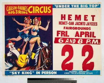 Carson & Barnes Big 3 Ring Circus : ' under the big top'