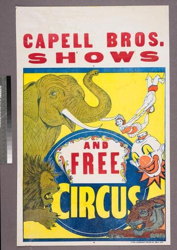 Capell Bros. Shows : and free circus