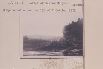 Up Glen Canyon from below mouths of Narrow Canyon and the Dirty Devil River.  About Mile 169.4