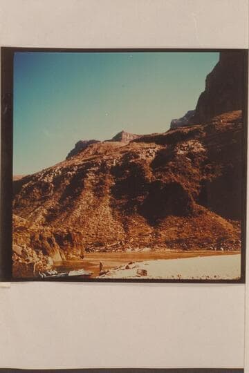 The three boats in the lagoon at the mouth of Tapeats Creek