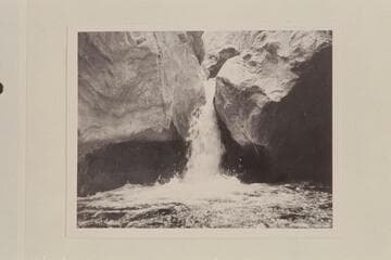 The falls a short distance back from the mouth of Shinumo Creek