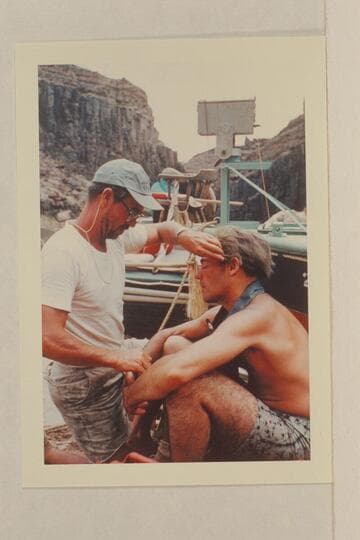 Frank LaRue transforms Garth Marston into one of the Powell crew.  Tapeats Creek