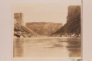 Down river from Ten Mile Rock in Marble Canyon