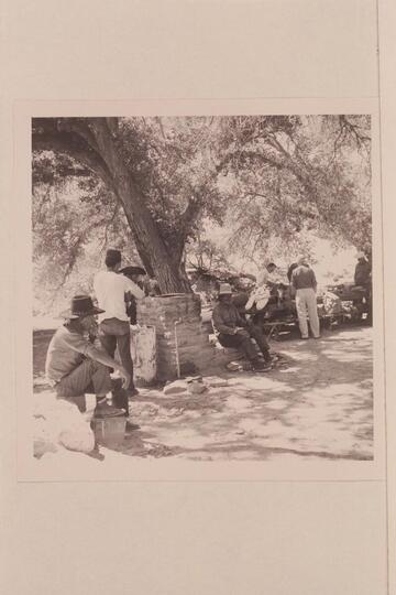 Preparations for the start from Navajo Mt. Trading Post to go into 73.6