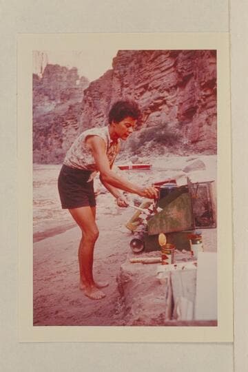 Margie Mannering as chef.  Mile 164