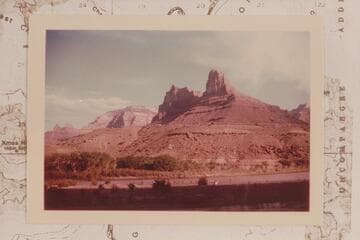 Across to right bank from below Three Fords Canyon at left bank