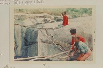 Spring in Lost Creek, Mile 248.9.  The pond.  Troughs made by Mack Miller