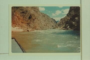 Down river from above head at Mile 231.9