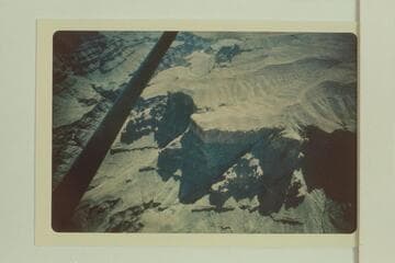 Looking down on Ervin Butte at lower right center
