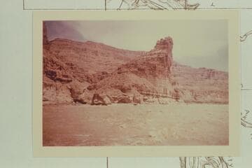 Up in Rattlesnake Rapid.  Harris-Brennan boat in fast water