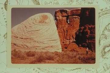 Embayment at Valentine Bottom.  Carrol Lambeth at right