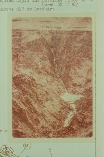 Head of Requiem Rapid and possible route to Tonto, Mile 232.4