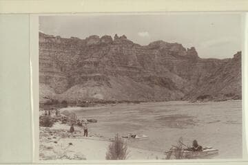 Nevills party; lunch stop in Cataract Canyon