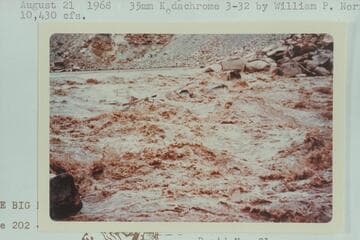 Jean and Hal Bennett in Rapid 23 of The Big Drop.  10,430 cfs