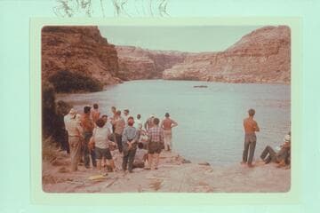 The landing at the mouth of the Dirty Devil River