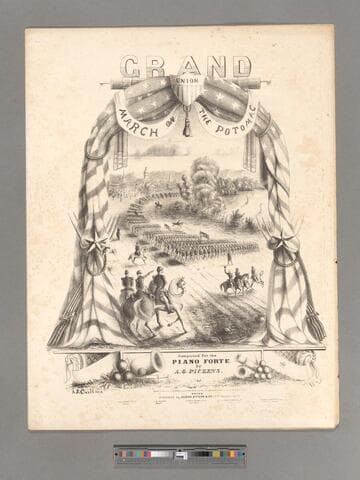 Grand union march on the potomac / composed for the piano forte by A. G. Pickens