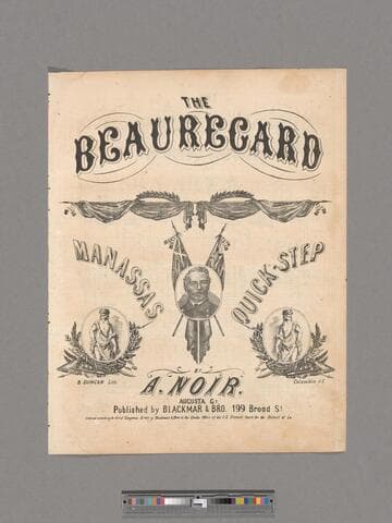 The Beauregard : Manassas quick-step / by A. Noir