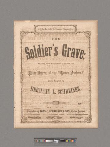 The soldier's grave / words by D. Ottolengui ; arranged by H. L. Schreiner