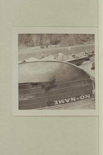 The "NO-NAME" rolled for repairs at Bright Angel Creek