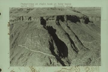 Pegmatites at right bank at Ruby Rapid