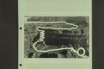 Route to "Thunder Springs" followed by Bill Belknap and the Explorer Scouts