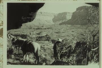Photo 496 of Expedition to So-Called "Canyon of the Little Horses," captioned "View East of head of West Fork of Matkatamiba"