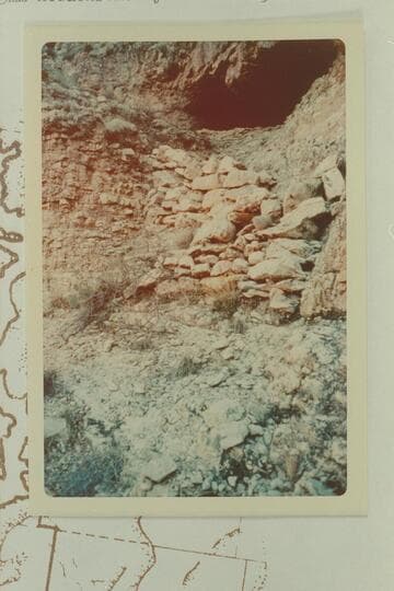Man-made switchback about a half mile from Snyder Mine