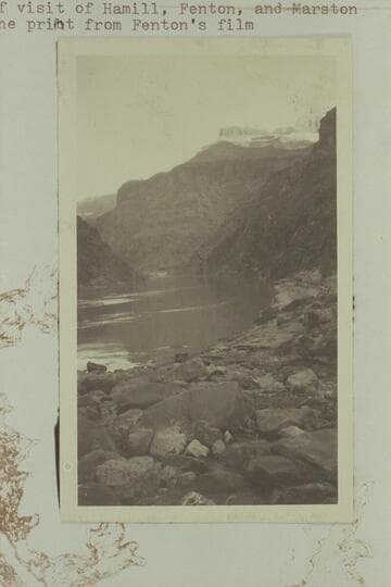 Up river from Hermit Rapid.  At time of visit of Hamill, Fenton and Marston.  This is the print from Fenton's film