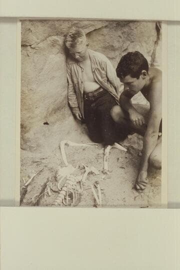 Bruce Wilson and Garth Marston at the skeleton